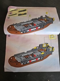 LEGO Set 6285 Manual Instructions ONLY Black Seas Barracuda 1989