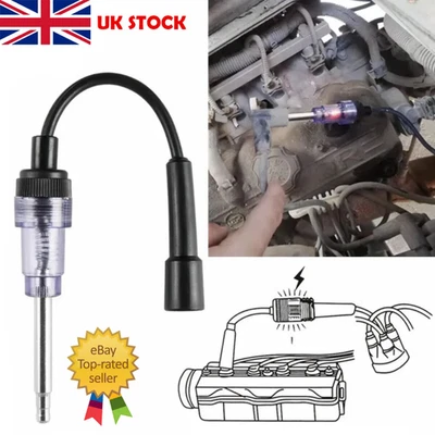 Car Spark Plug Tester Coil Ignition System Auto Diagnostic Test Tool UK 6-12V