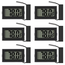 ACEIRMC Black Digital LCD Thermometer Temperature Monitor with External Probe...
