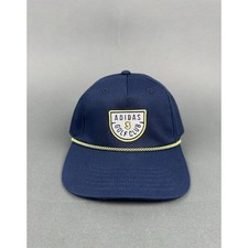 Adidas Golf Club Hat Cap Snap Back Navy Rope Youth One Size Patch Shield NEW