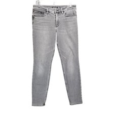 Athleta Jeans Womens 10 Petite Scuptek Gray Stretch Denim Jeggings Read 