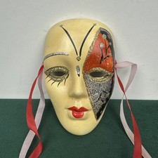 Venetian Butterfly Masquerade Mask 4 Gold Glitter Wall Decor