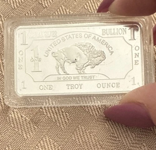 Buffalo Bar *German Silver* 1 Troy Oz (Encapsulated)