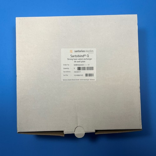 Sartorius Sartobind Q 96-Well Plate Strong Anion Exchanger Qty 2 Lot 1210001VS - Picture 1 of 5