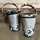 A NEW DAY Black REPTILE Snake Strappy Open Toe Block Mid Heel Sandals 6.5 — photo 4