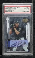 2003 Leaf Certified Materials New Generation Brandon Webb PSA 9 MINT Auto 0rd2