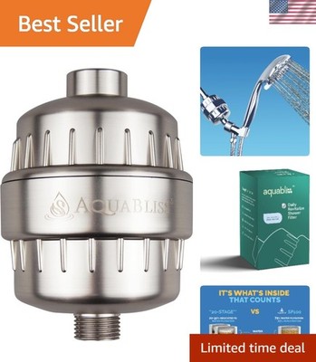 Aquabliss Revitalizing Shower Filter - Quick Install, Ultimate Hair & Skin Care