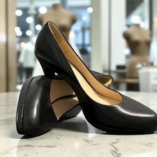 Nine West Black Leather Pumps | Heels | Business Workwear | Comfort