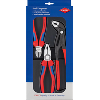 Knipex Zangenset Bestseller-Paket Wasserpumpenzange|Seitenschneider|Kombizange