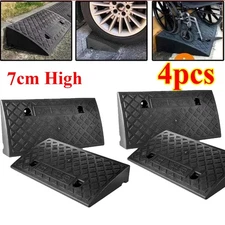 4x Curb Ramp Portable Lightweight Heavy Duty Plastic Threshold Ramp for Driveway