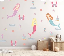 Pottery Barn Kids Mermaid Wall Decals. 