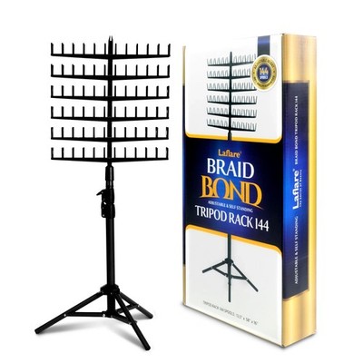 Laflare Braiding Hair Stand    Tripod Rack 144 Pegs Hair Extension Holder