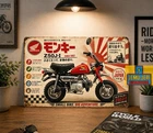 Honda Monkey Z50J-I Metal Tin Sign Vintage Mini Bike Retro Garage Decor 8x12inch
