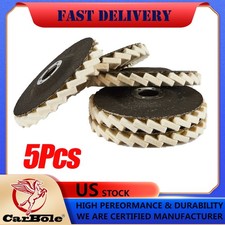 5Pcs  4.5" Wool Polishing Wheels Buffer Pads Flap Felt Polishing Universal Pads