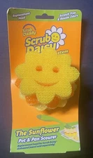 Scrub Daddy Scrub Daisy Dishwand System Sunflower Replacement Head Pot Pan Scour