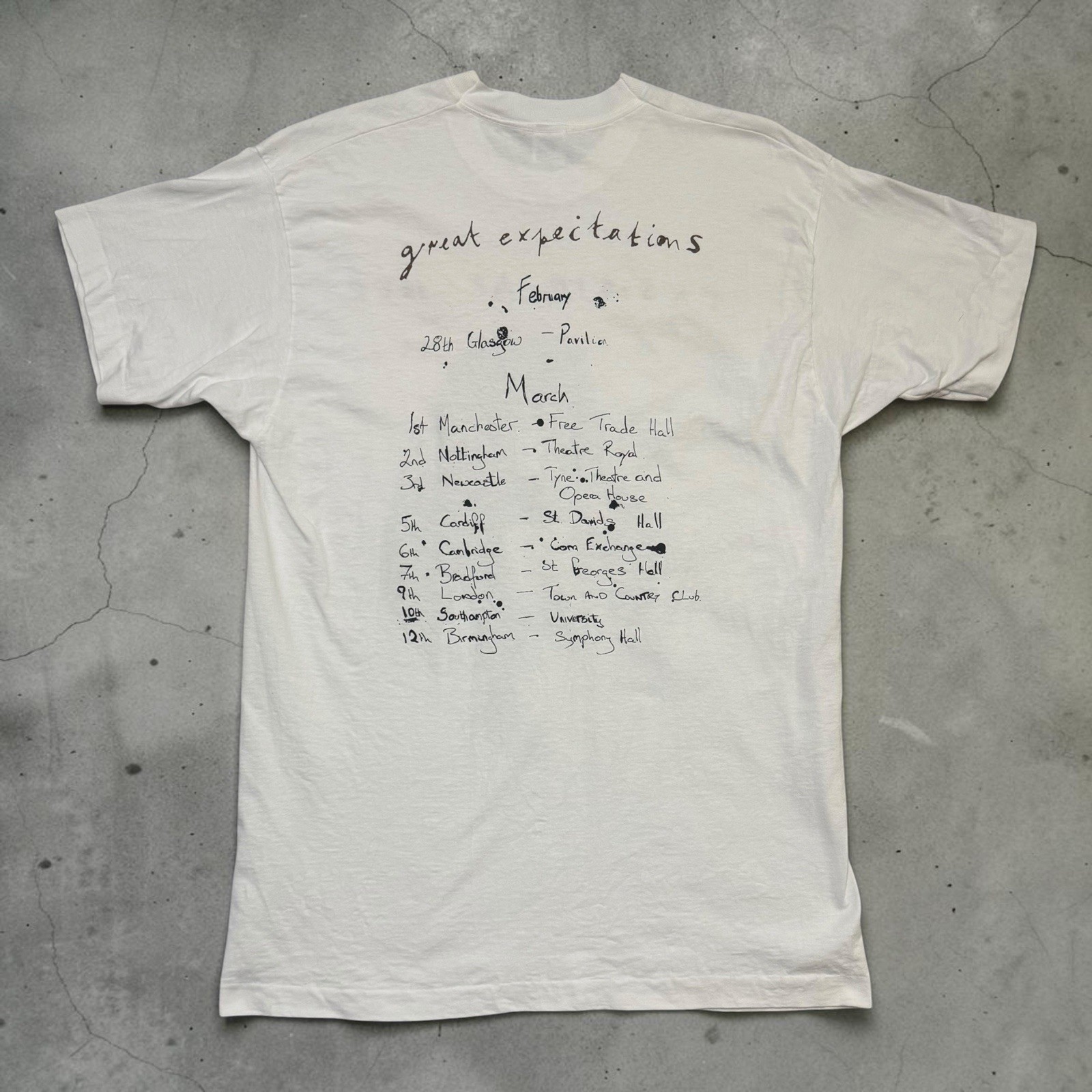 Vintage 1993 Tasmin Archer Great Expectations Tour Shirt XL FOTL Deadstock Rare image 2