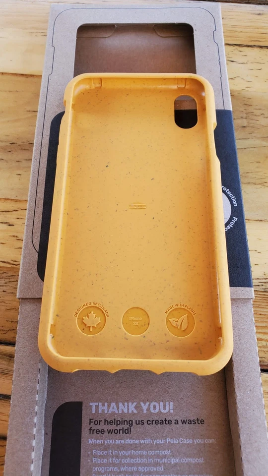 Funda Trasera Suave Teléfono Pela iPhone XR Abeja Miel Compostable Ecológica Foto 3 de 4