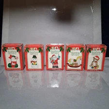 7-Eleven Citgo Christmas Ornaments 1992 Vintage Ornaments Lot of 5