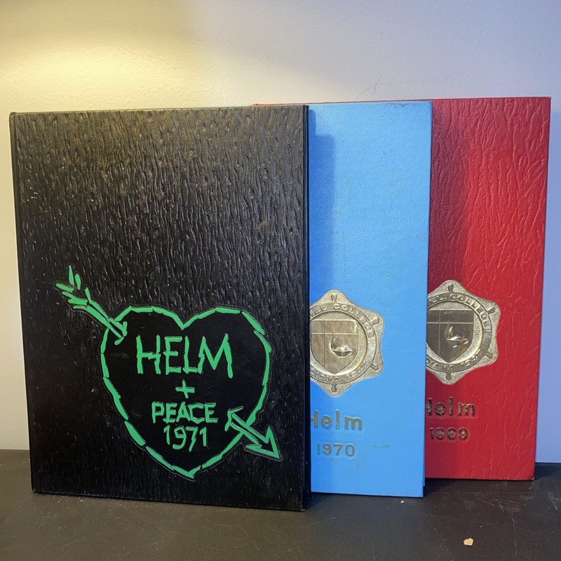 Lot 1969 1970 1871 HELM Yearbooks - Bethel College,  Mishawaka, Indiana
