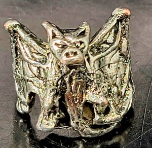 GOTHIC GOTH GARGOYLE RING SILVER TONE MYSTIC FANTASY SIZE 9