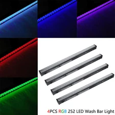4PCS Wall Washer Light Bar RGB 3IN1 252 LED DMX Stage Wash Light DJ Beam Lights