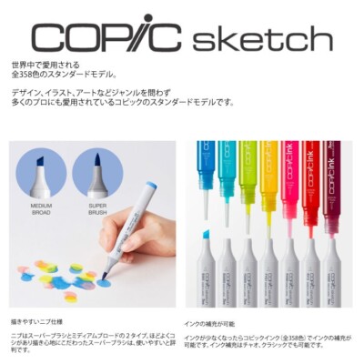 コピックsketct 72Bcolors Amazon.com : Copic Sketch Basic 72 Color Set : Arts, Crafts