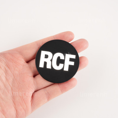 4PCS New RCF Aluminum logo badge replacement piece 55mm Circular