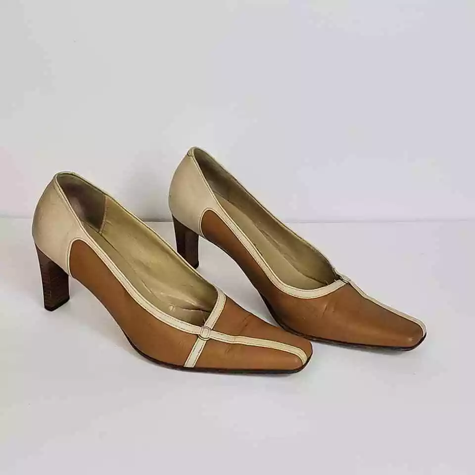 Cream top high heels