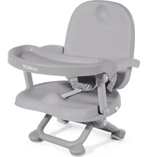 New Open Box Yoleo Baby Booster Seat Chair Gray