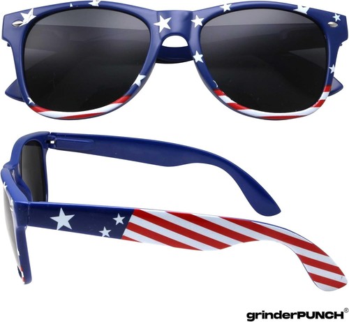 American Flag Print Sunglasses 2-Pack - UV 400 Protection for Patriotic Style - Picture 4 of 11