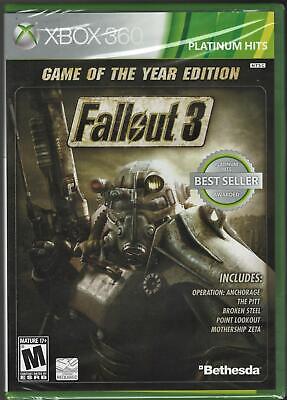 Brand New Fallout 3 -- Game of the Year Edition XBOX 360 & XBOX ONE