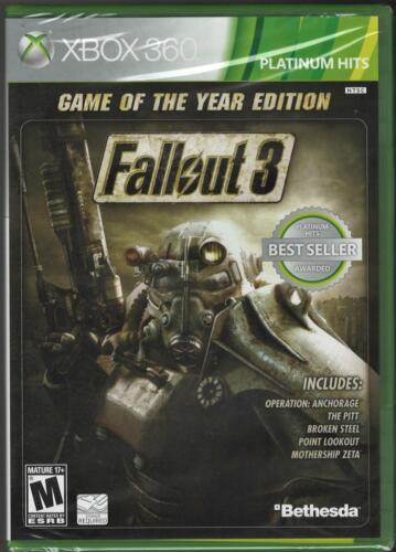 Fallout 3: Game of The Year Edition (Platinum Hits) Xbox 360 (tout neuf usine - Photo 1/2