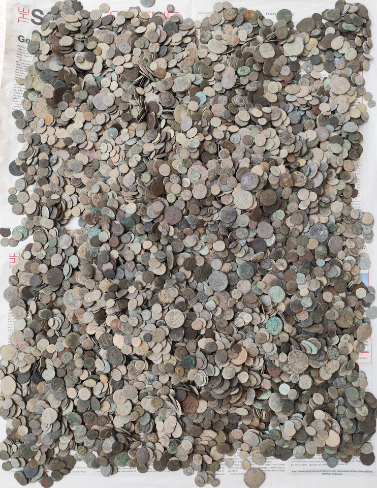 LOT OF 900 UNCLEANED ANCIENT ROMAN & BYZANTINE COINS + 1500 YEARS | eBay