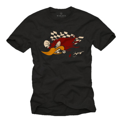 Custom Motorrad & Auto Tuning Herren T-Shirt mit Woody Racing Winner Team