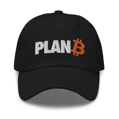 Bitcoin Plan B Adjustable Baseball Cap BTC Crypto Trader Gift Embroidery Dad Hat