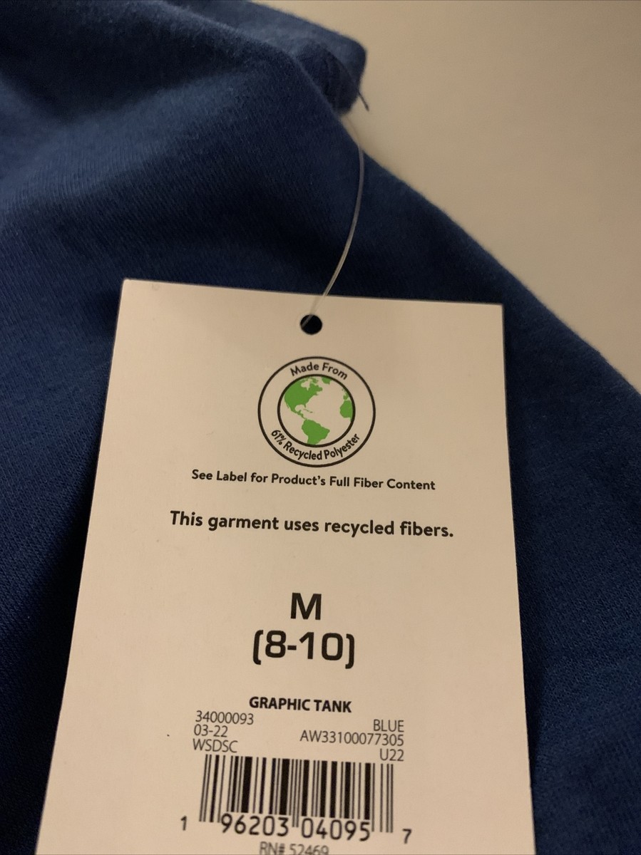 Athletic works womens size M medium (8-10) wander More blue tank