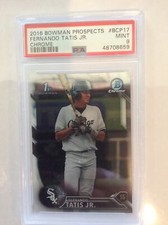 2016 Fernando Tatis Jr. Bowman Chrome Prospects 1st Bowman Graded PSA 9 Baseball