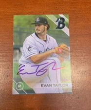 2024 Beloit Sky Carp Team Set Card #29 Evan Taylor SIGNED AUTO Autograph