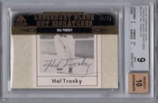 2011 SP Legendary Cuts Hal Trosky Black Cut Signatures Auto #'ed 01/15 BGS 9