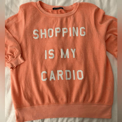 Wildfox Coral Shopping is my Cardio Jumper eBay