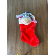 VINTAGE DISNEY PLUSH EYORE CHRISTMAS STOCKING WINNIE THE POOH PLUSH
