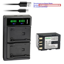 Kastar Battery LTD2 USB Charger for BN-V416  JVC GR-DVP9 GR-DZ7 GR-DZ7US GR-HD1