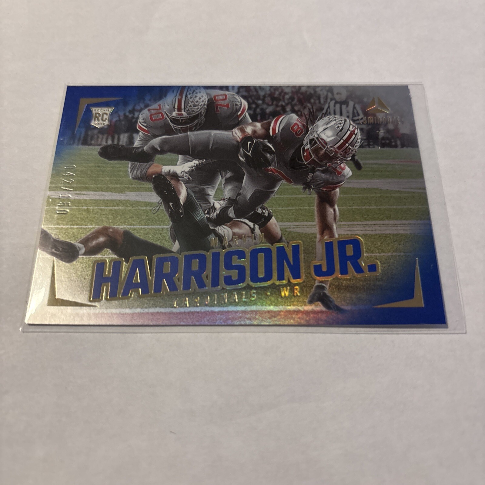 2024 Panini Luminance - Rookies Blue #180 Marvin Harrison Jr. /150 (RC)