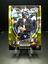 2021 Prizm Draft Picks Zach Wilson No.168 Gold Cracked Ice Prizm RC Crusade