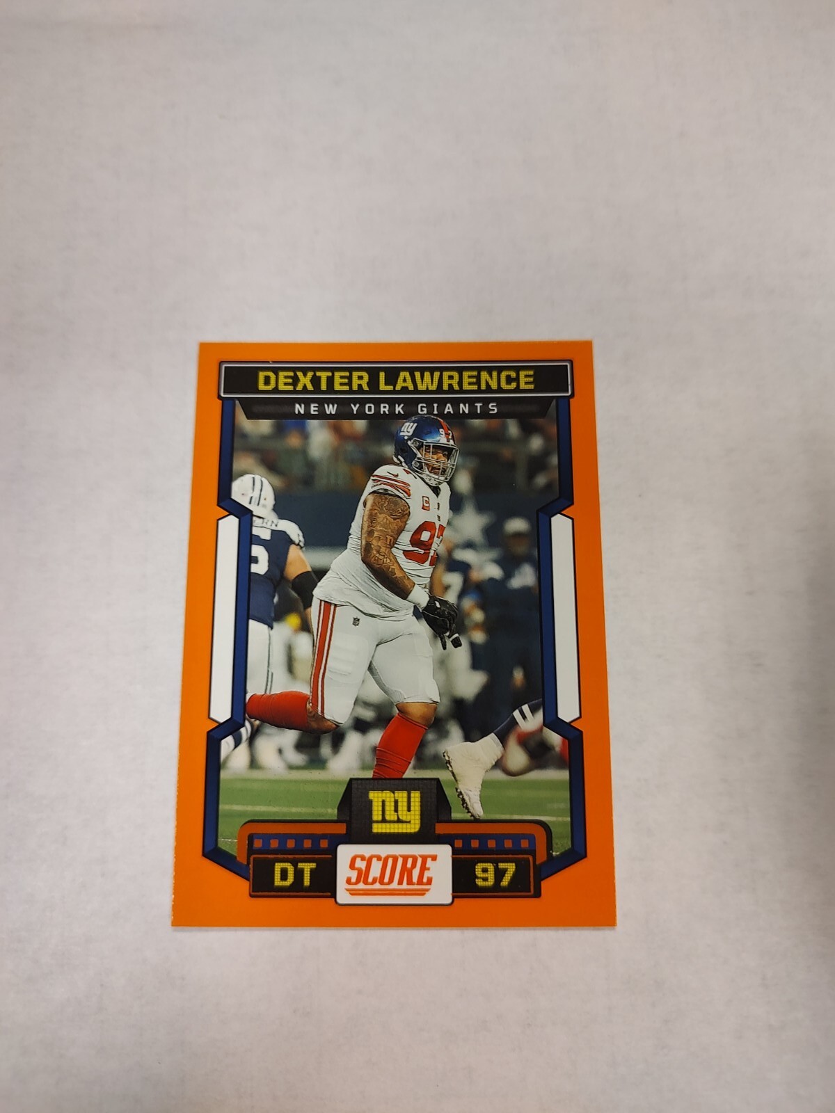 Dexter Lawrence  |🔥Exclusive Orange 🍊 Parallel🔥|2023 Panini Score (PWE)