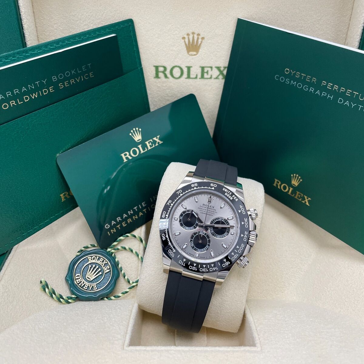 Rolex Daytona 116519 White Gold Steel Index Black Oysterflex Rolex Daytona 116519 White Gold Steel Index Black Oysterflex