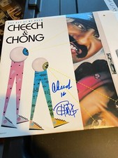 CHEECH AND CHONG GET OUT OF MY ROOM ALBUM VINYL LP AUTOGRAPH CAS COA