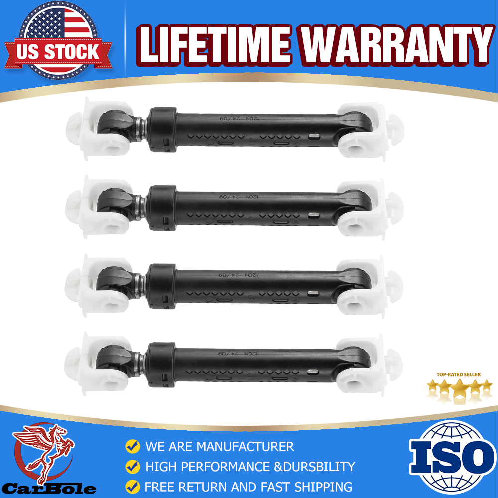 4 PCS Whirlpool Washer Shock Absorber Replacement for WP8182703 8181646