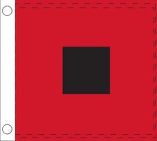 Hurricane Warning Flag 3ft x 3ft Banner Brass Grommets Water Proof 100D