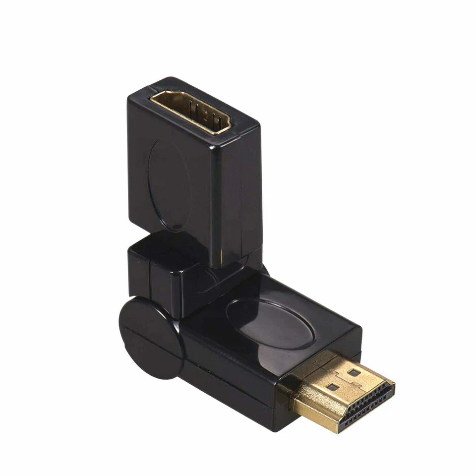 HDMI Male to Female Right Angle Connector Adapter 90 180 270 360 degrees   - Image 2 of 4
